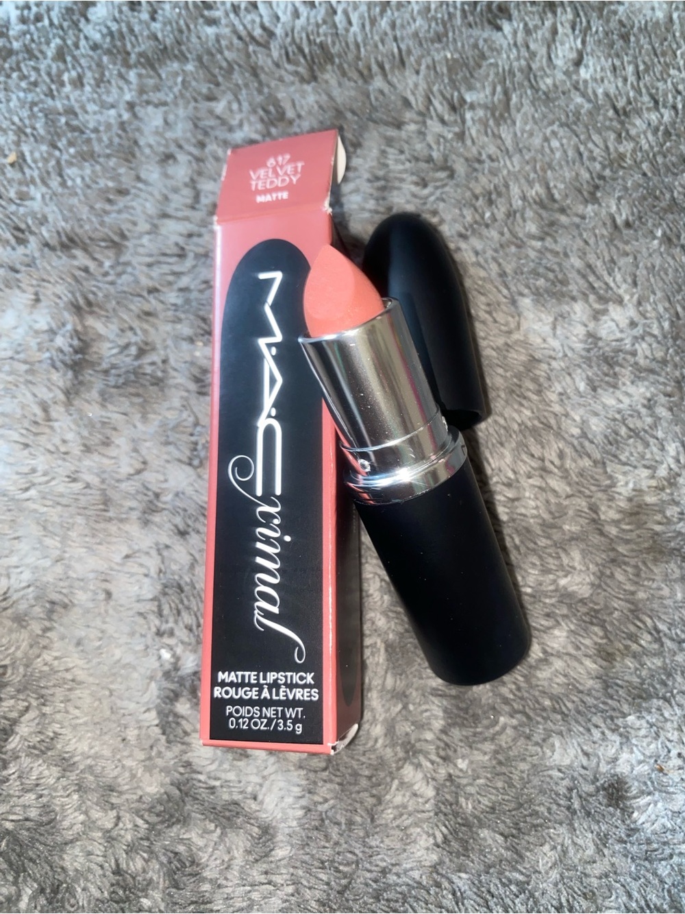 MAC Cosmetics Velvet Teddy Matte Lipstick - Peachy Coral Nude
